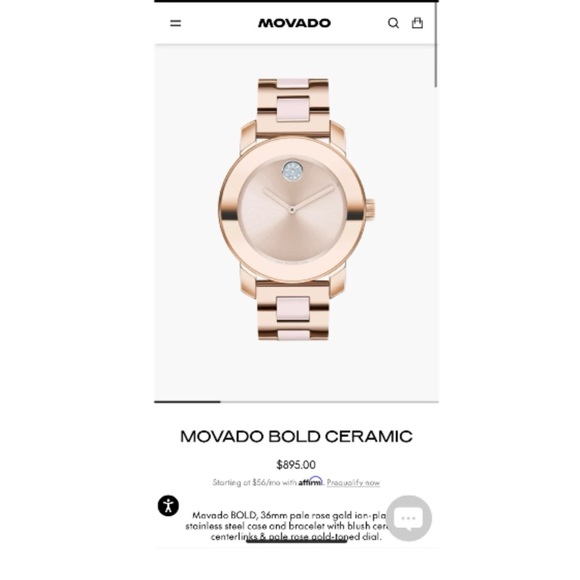 Movado Bold Quartz Pink Dial Ladies Watch - Picture 9 of 9